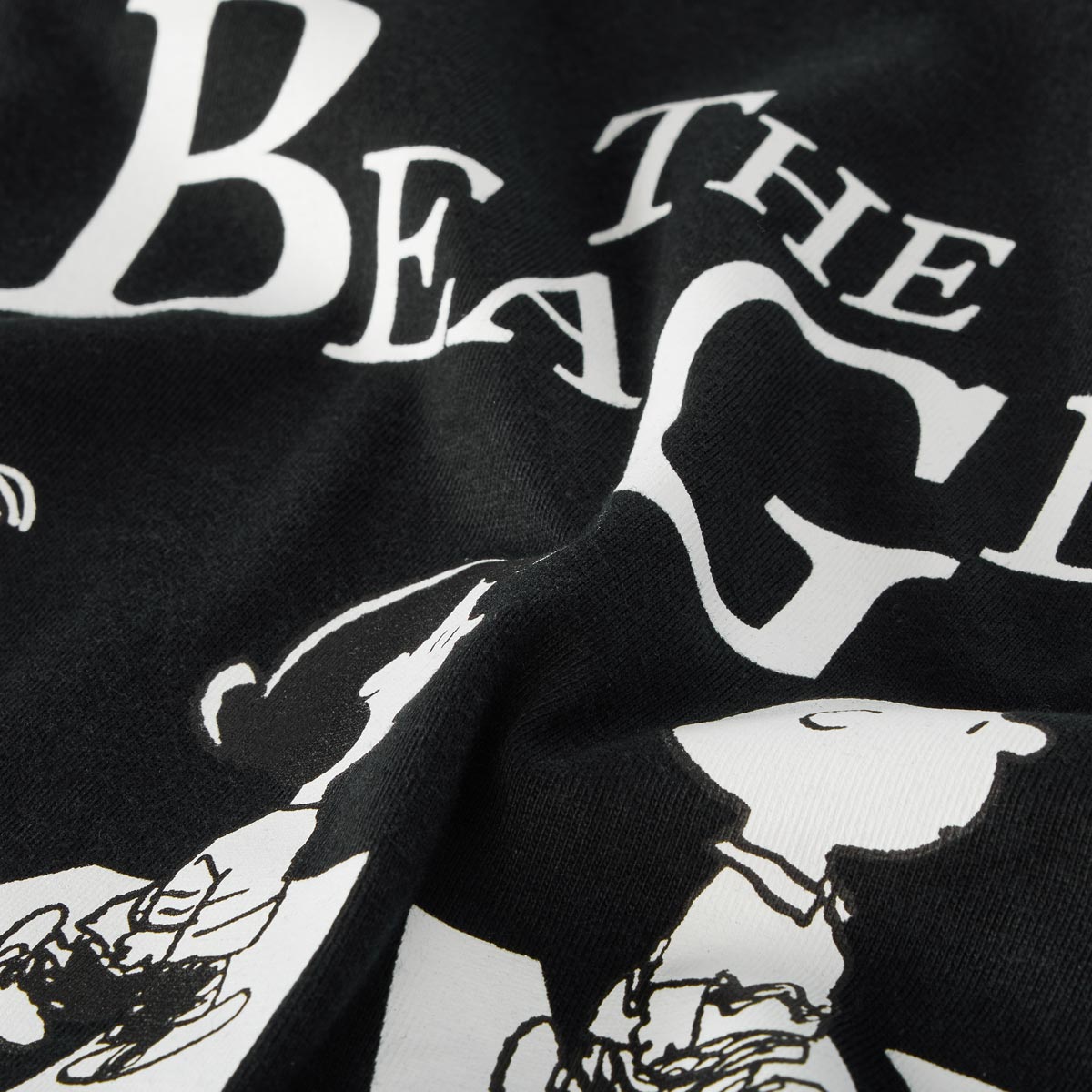 North T-Shirt mit "Peanuts" Motiv-Print schwarz