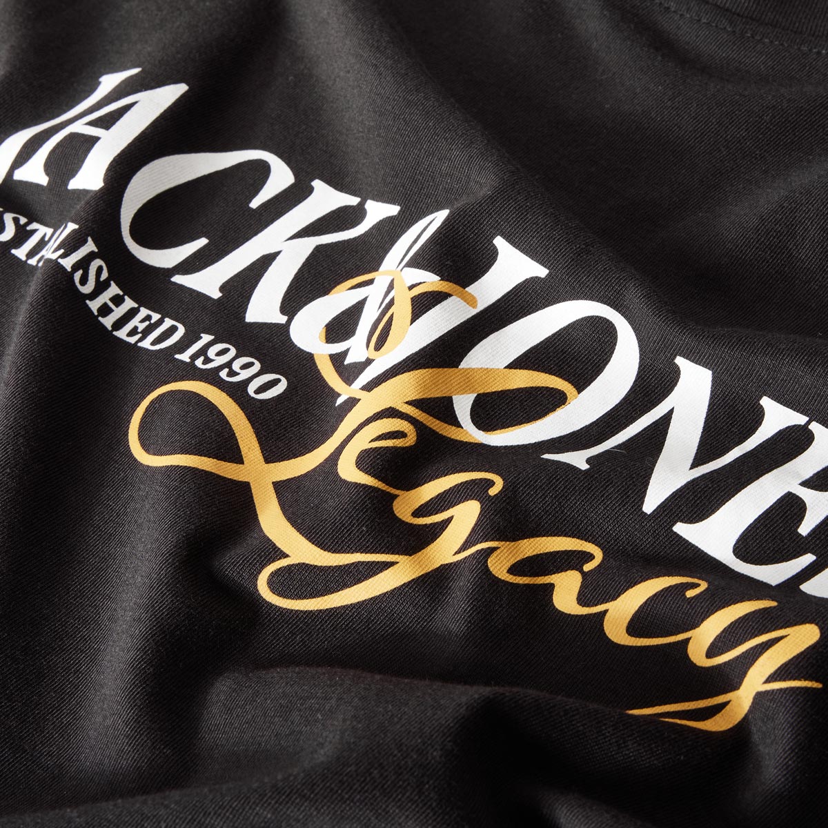 Jack&Jones T-Shirt mit Print schwarz
