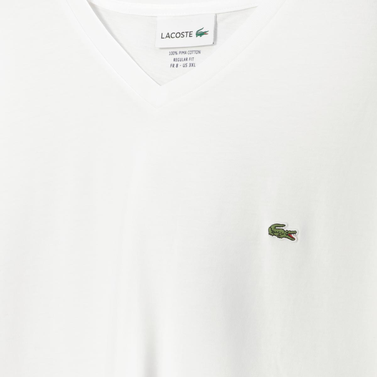 LACOSTE T-Shirt aus Pima-Baumwolle weiß