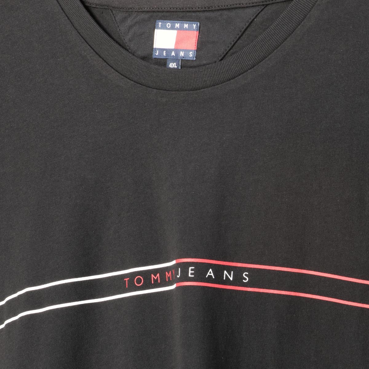 Tommy Jeans T-Shirt mit Label-Print  schwarz