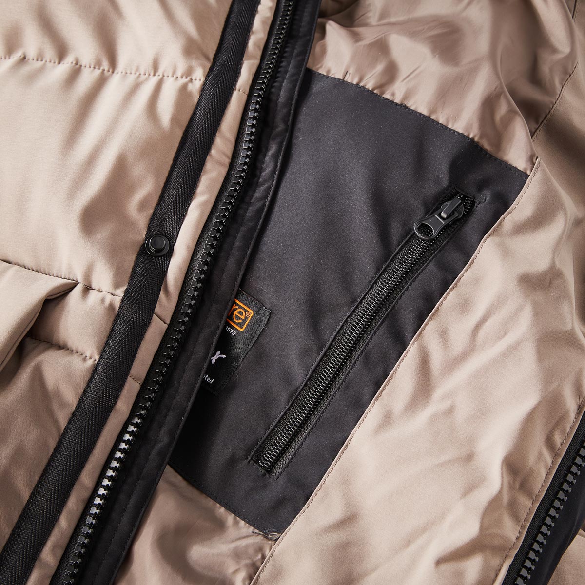 s.Oliver Wattierter Parka, wasserabweisend braun