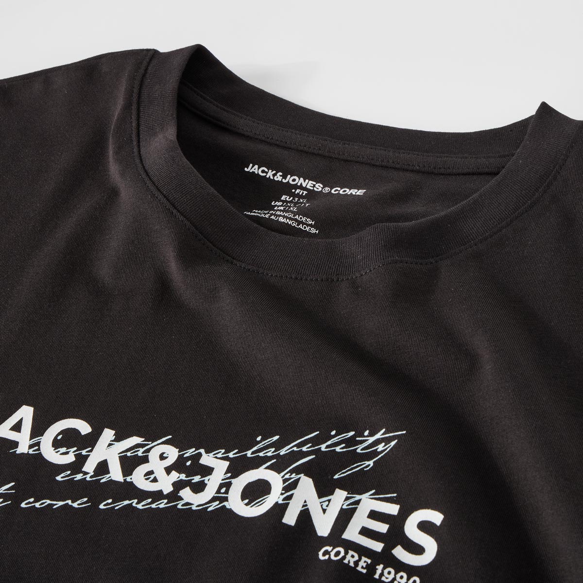 Jack&Jones T-Shirt mit Label-Print schwarz