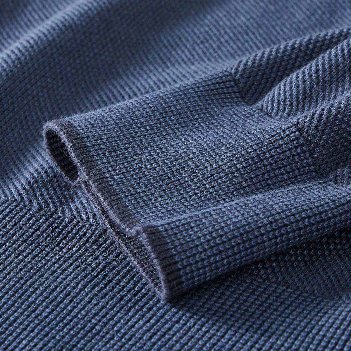 Lerros Feinstrickpullover aus Baumwolle blau