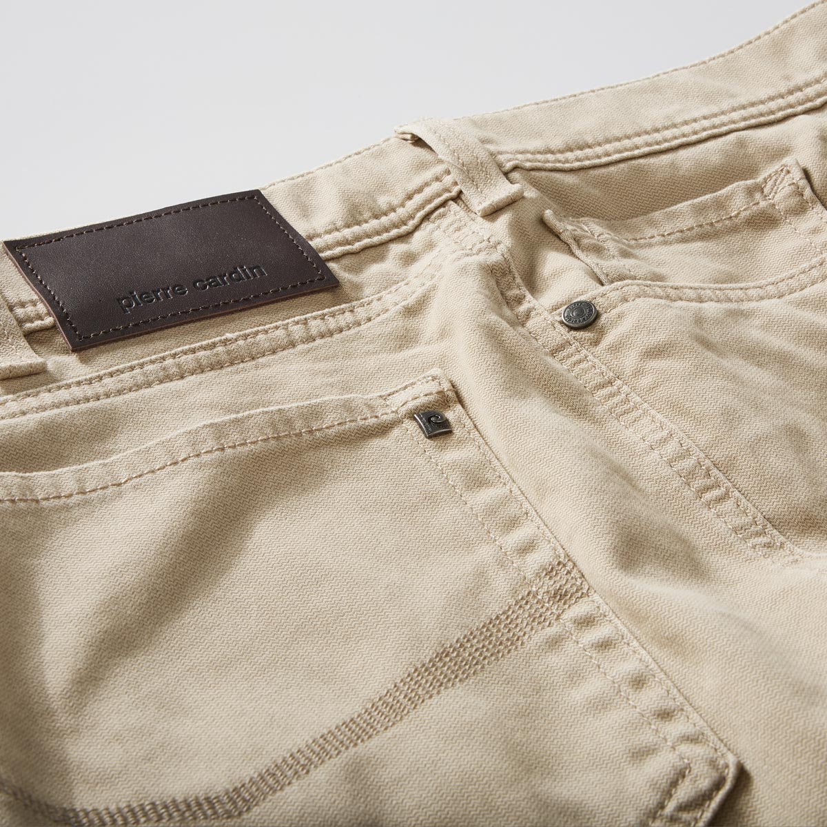 Pierre Cardin Hose "PC-Lyon" in FutureFlex-Qualität, Tapered Fit beige