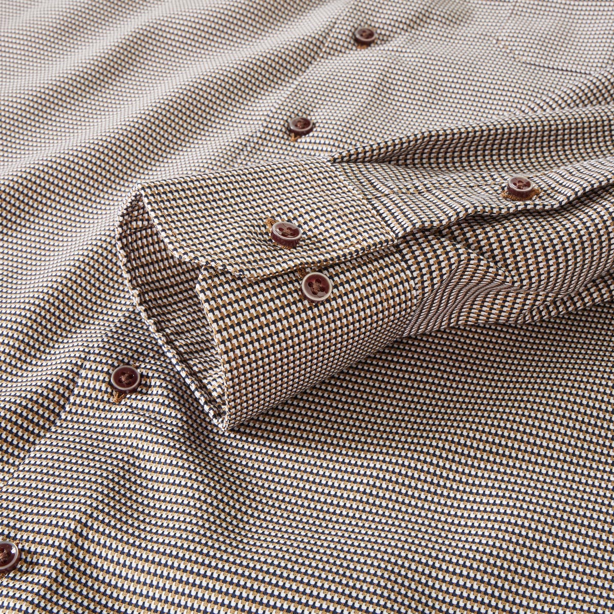 ETERNA Businesshemd aus "Dynamic Cotton™", bügelfrei  beige/braun