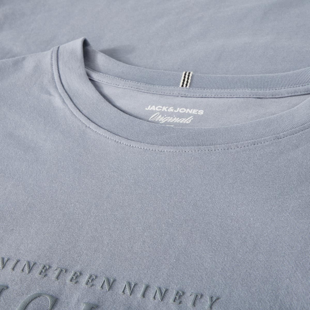 Jack&Jones T-Shirt mit Label-Print hellblau