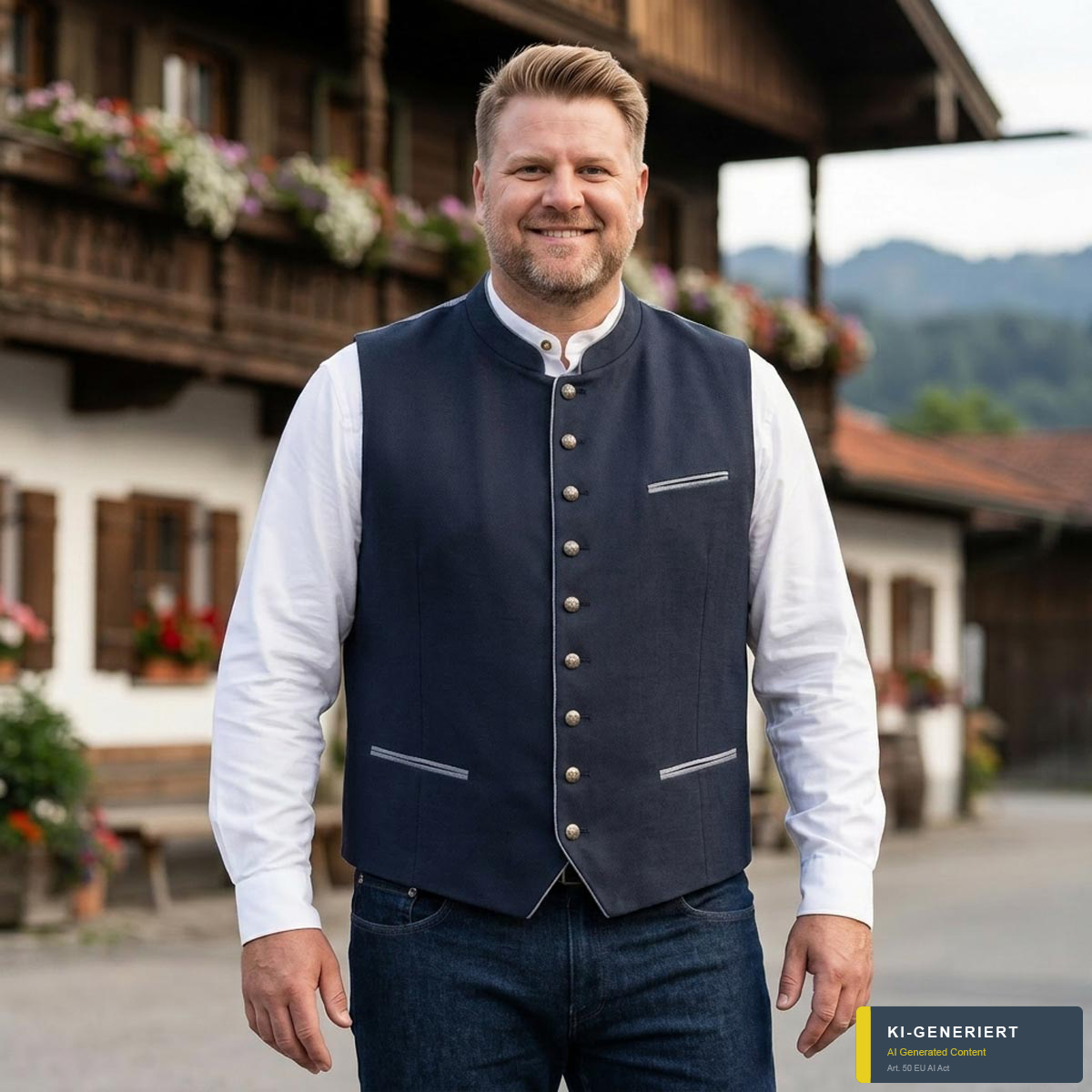 Maddox Trachtenweste marine