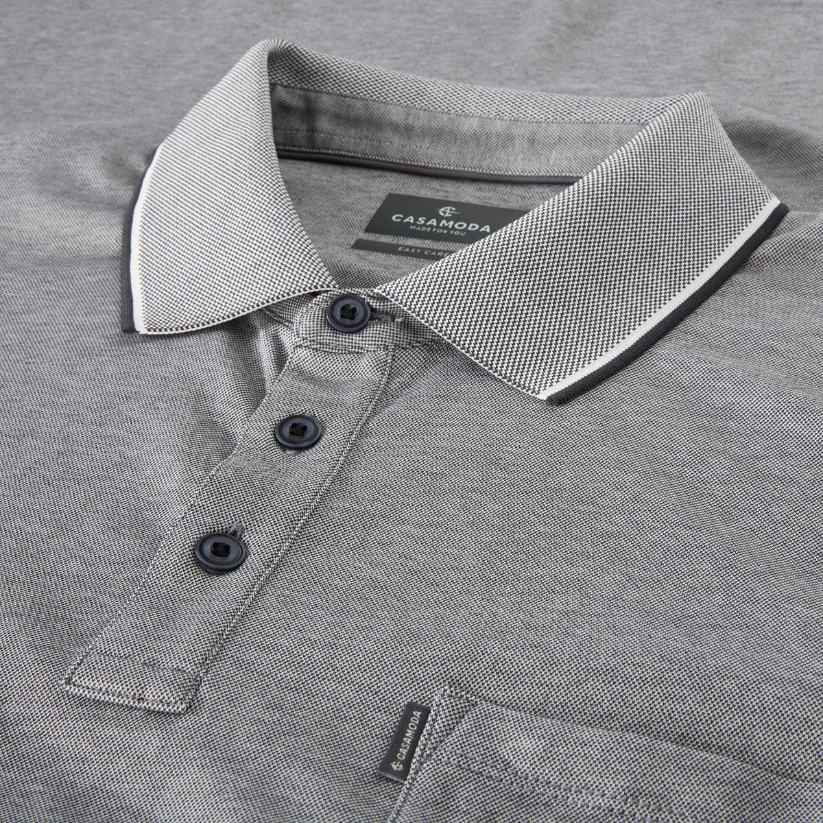 CASA MODA Poloshirt "Easy Care" anthrazit