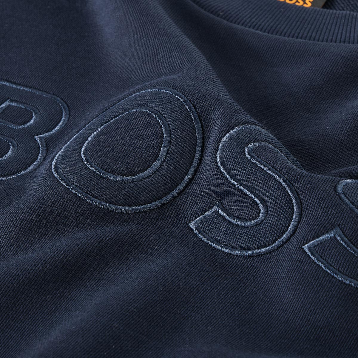 BOSS Sweatshirt mit Stretch dunkelblau