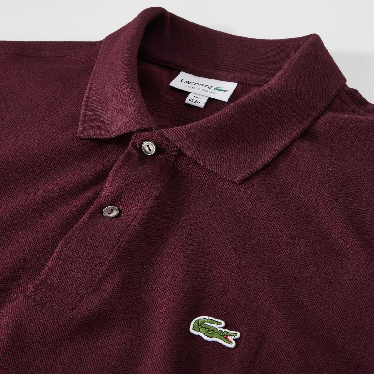 LACOSTE Poloshirt aus Baumwoll-Piqué dunkelrot