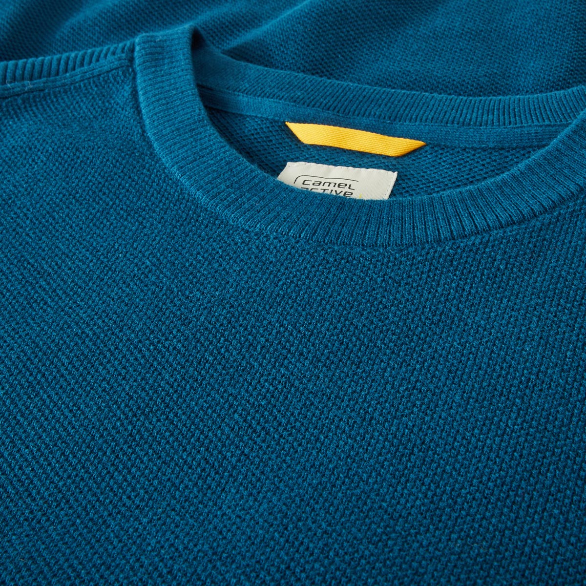 camel active Pullover mit Struktur blau