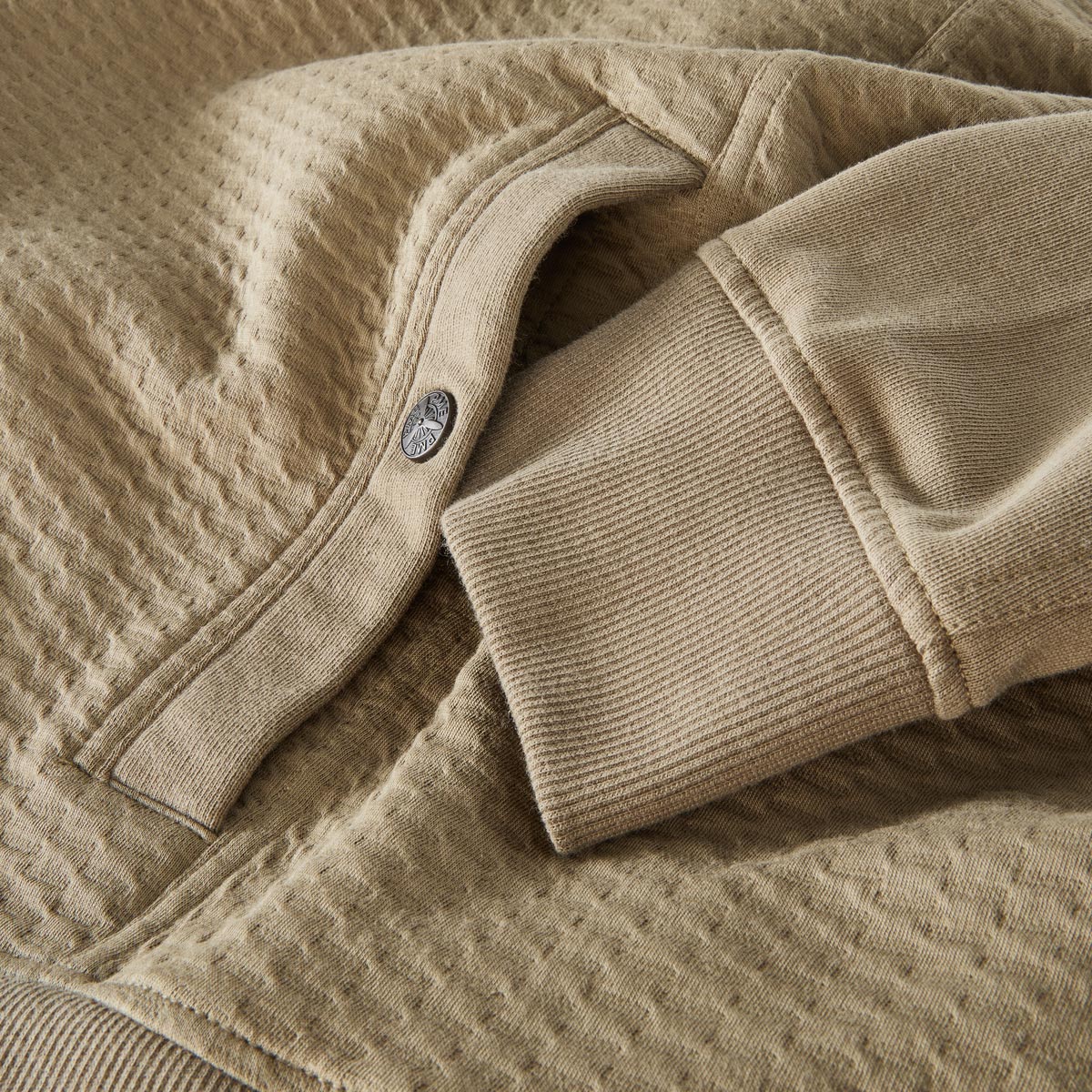 PME LEGEND Sweatjacke aus Baumwolle khaki