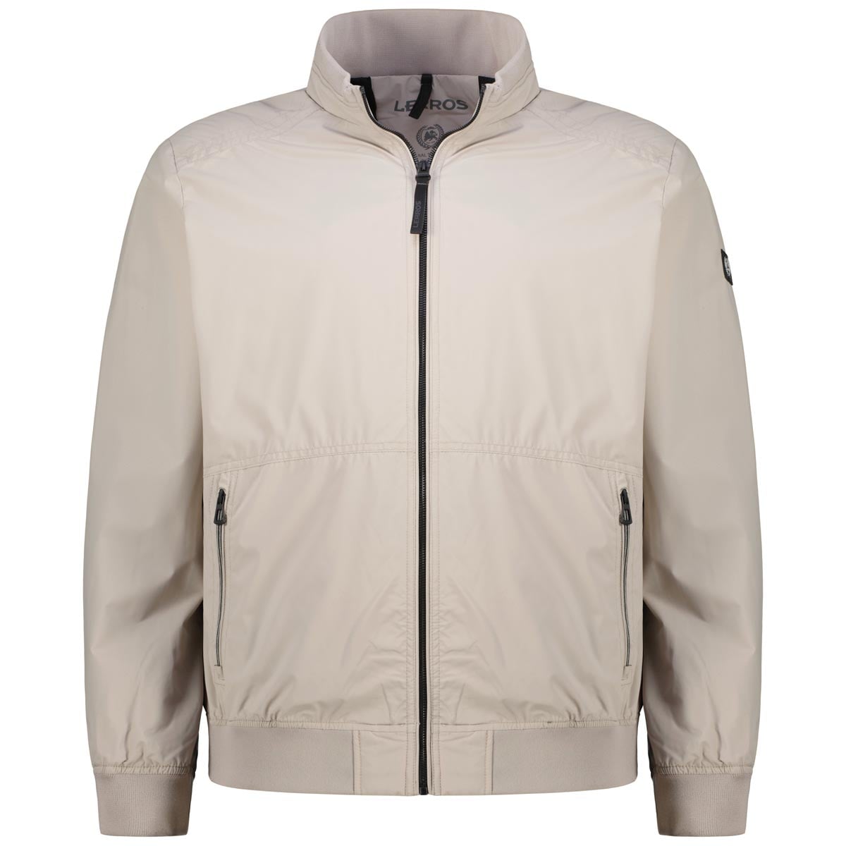 Lerros Blousonjacke mit Stretch, wasserabweisend  beige Lerros Blousonjacke mit Stretch, wasserabweisend  beige