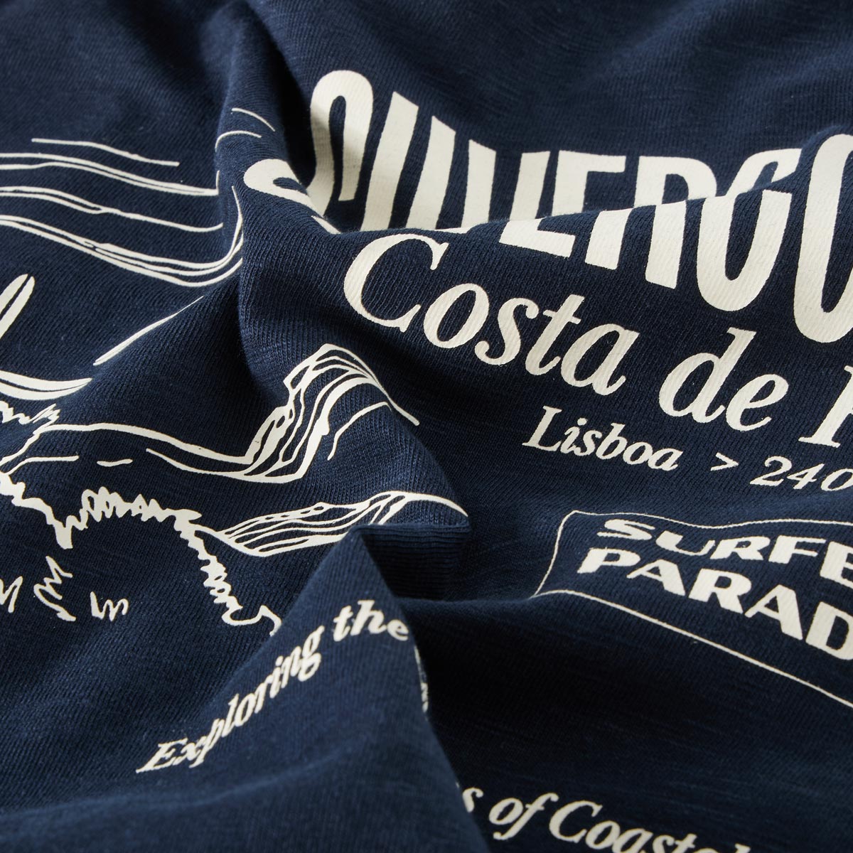 s.Oliver T-Shirt mit Print dunkelblau