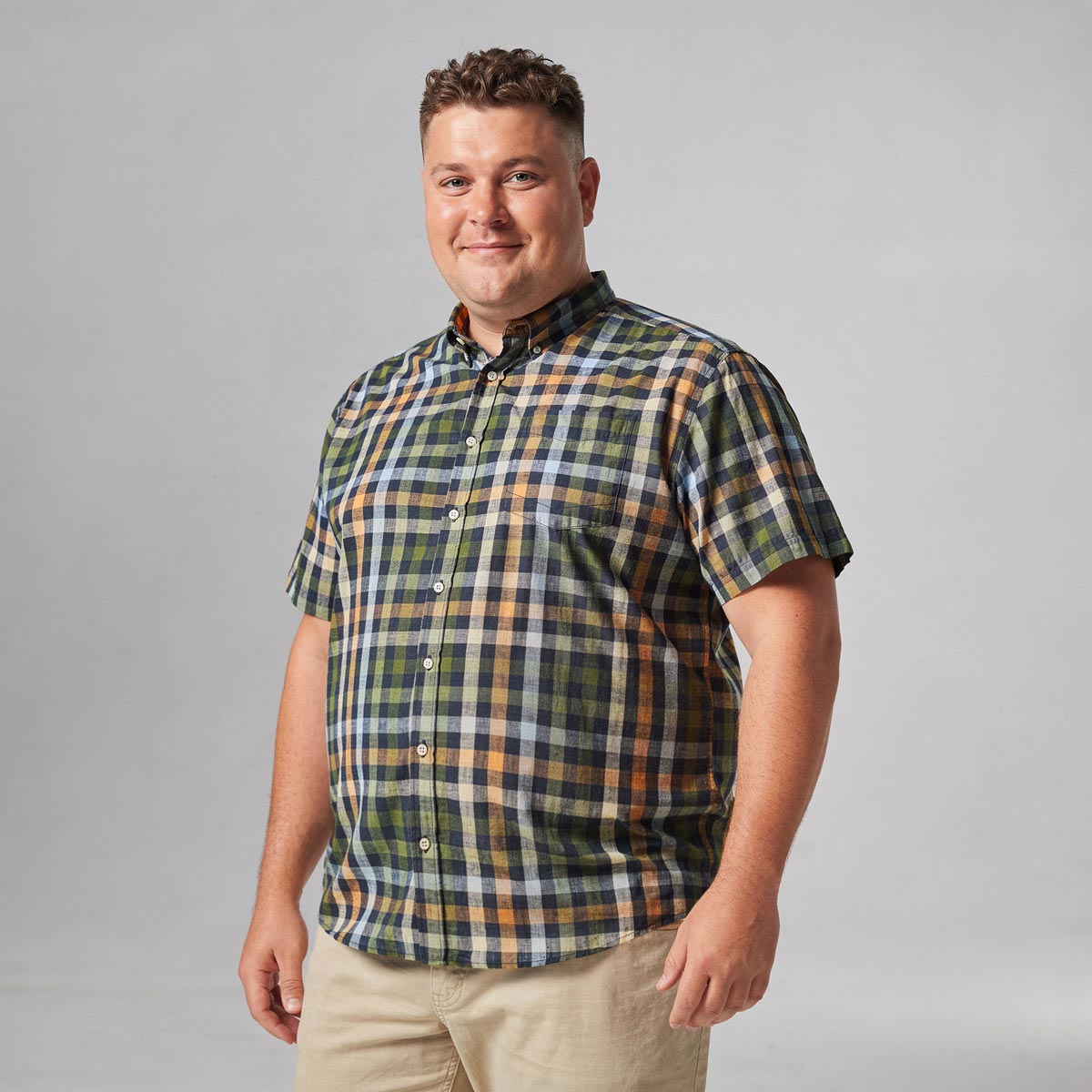 Pfundskerl Freizeithemd aus Leinen blau