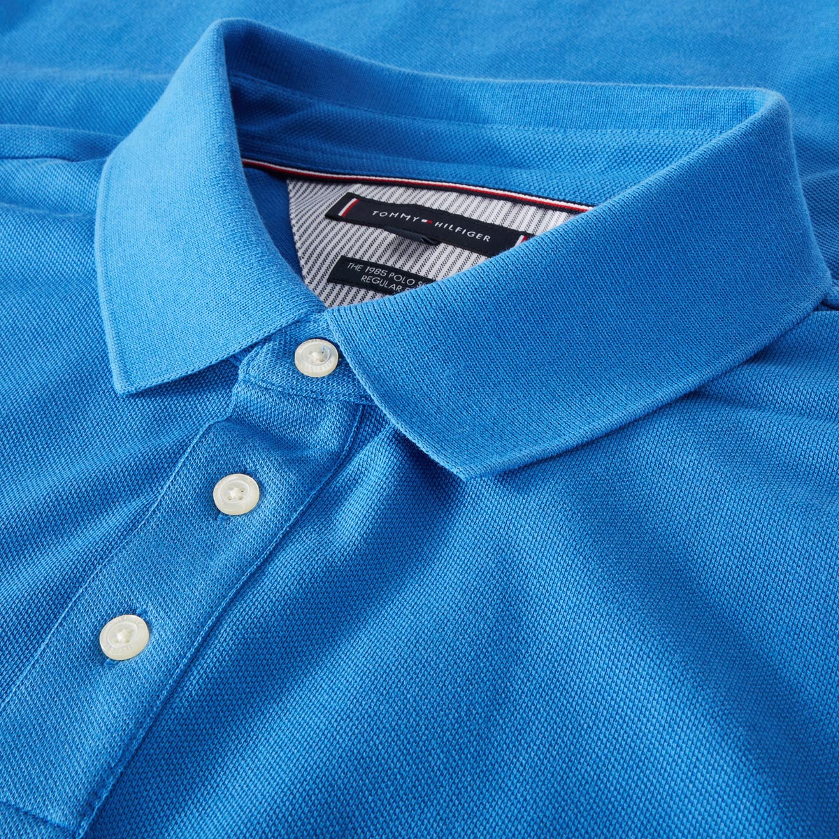 Tommy Hilfiger Poloshirt mit Stretch mittelblau