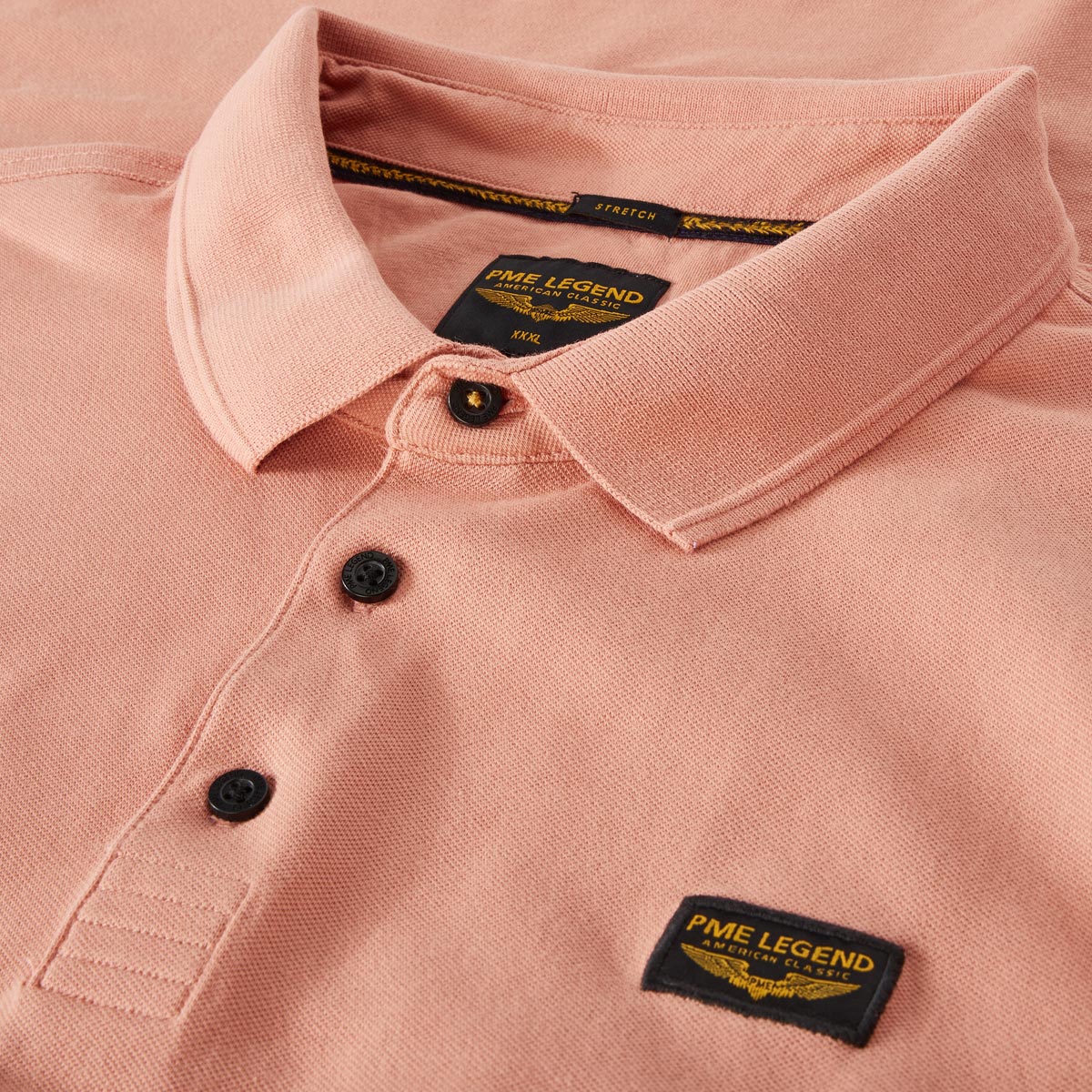 PME LEGEND Poloshirt mit Elasthan rosa