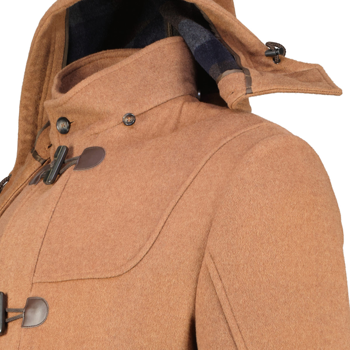 Weis Dufflecoat aus Wollmischung hellbraun