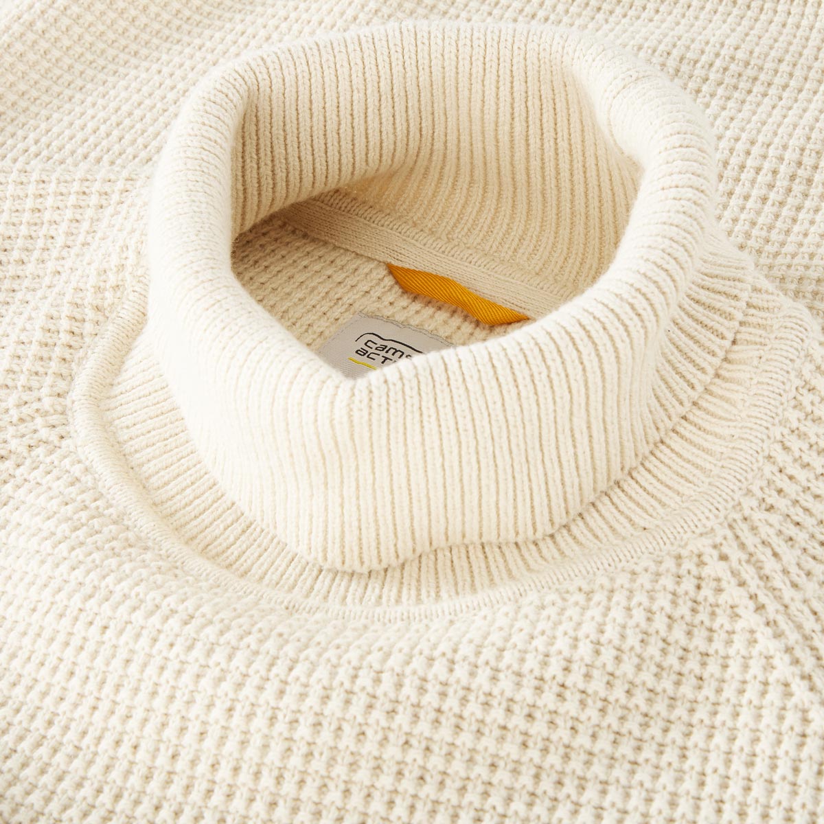 camel active Strickpullover mit Rollkragen beige