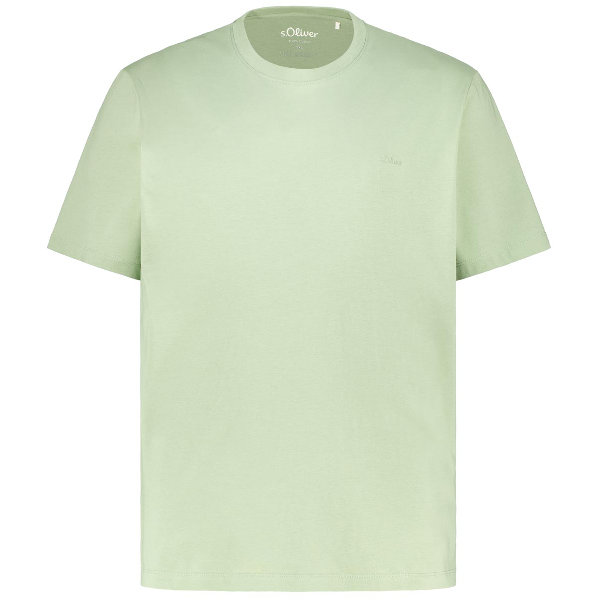 s.Oliver T-Shirt aus Baumwolle Farbe grün Größe: 3XL günstig online kaufen
