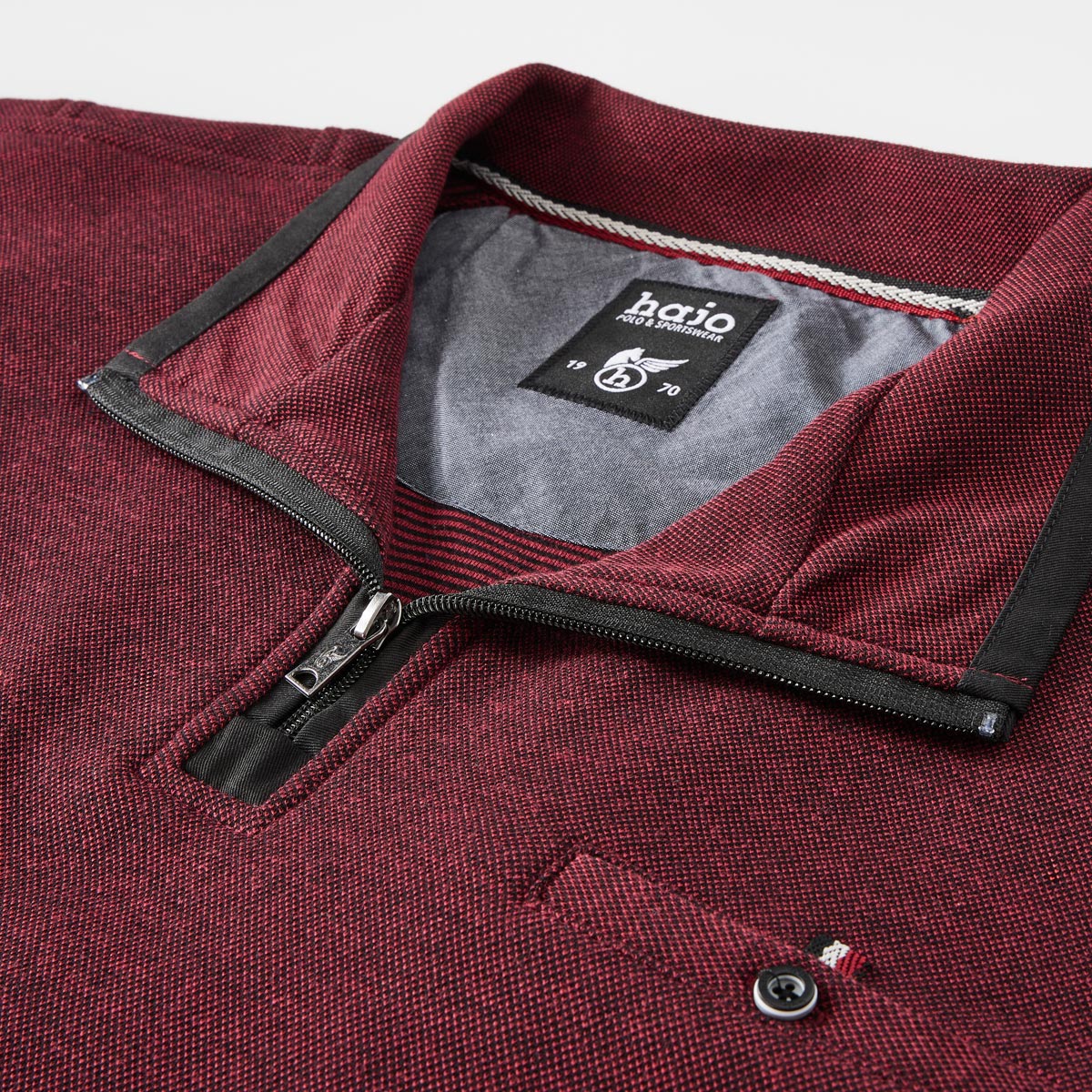 Hajo Sweatshirt mit "Stay Fresh" beere