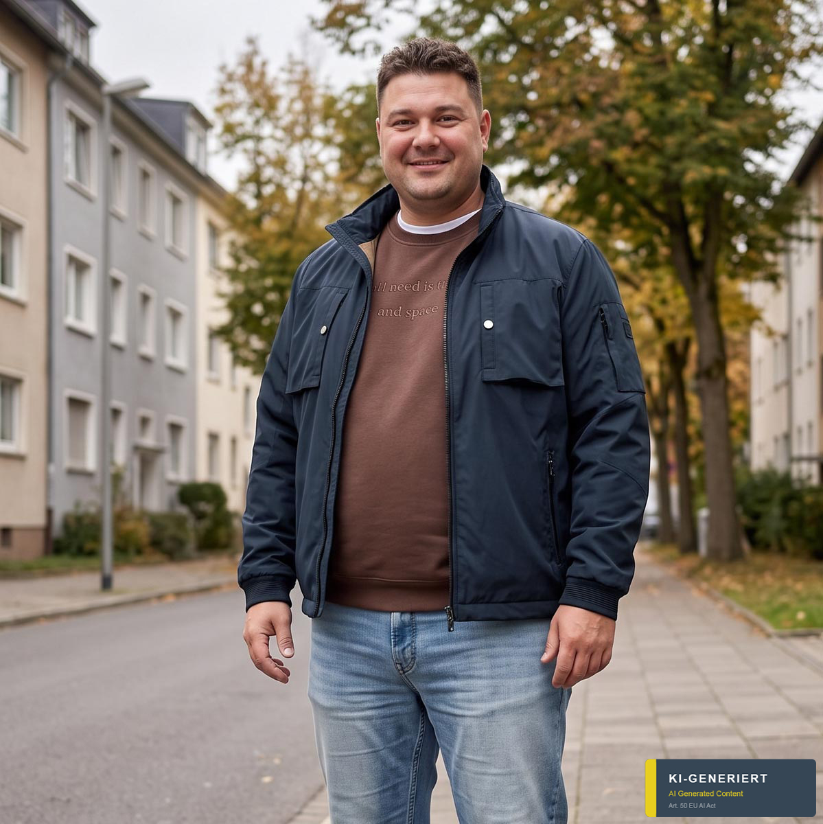 Lerros Mittellange Jacke, wind- und wasserabweisend dunkelblau
