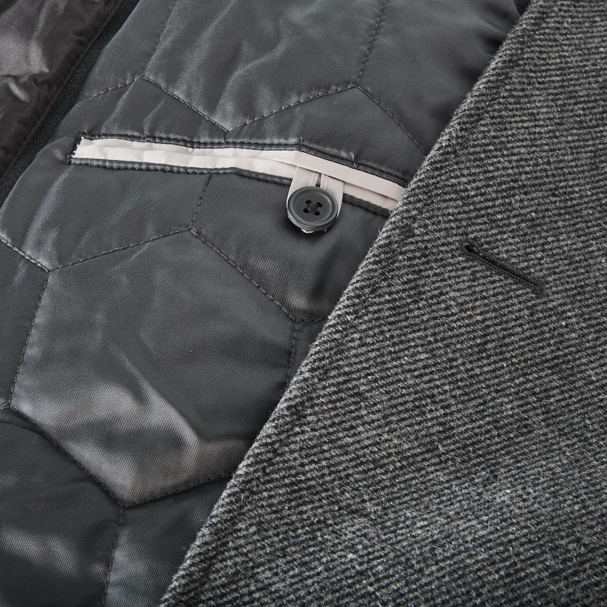 Calamar Wolljacke mit heraustrennbarem Westeneinsatz schwarz