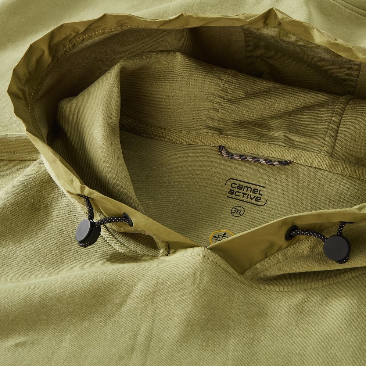 camel active Hoodie mit Stretch grün