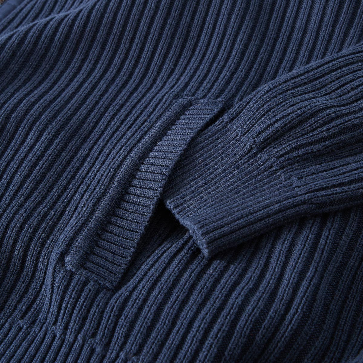 s.Oliver Strickjacke mit Kapuze blau