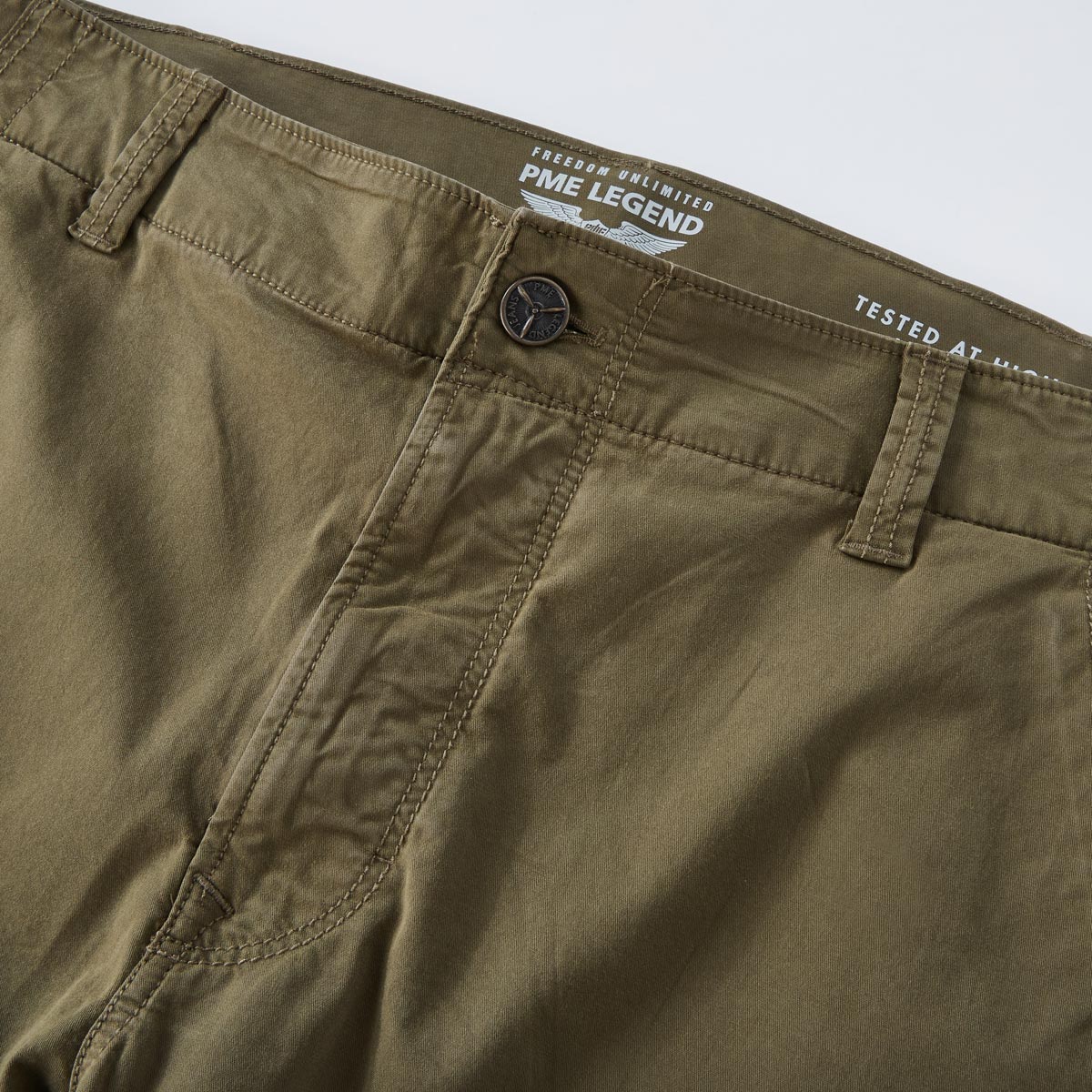 PME LEGEND Stretch-Cargo-Shorts "Nordtrop" oliv