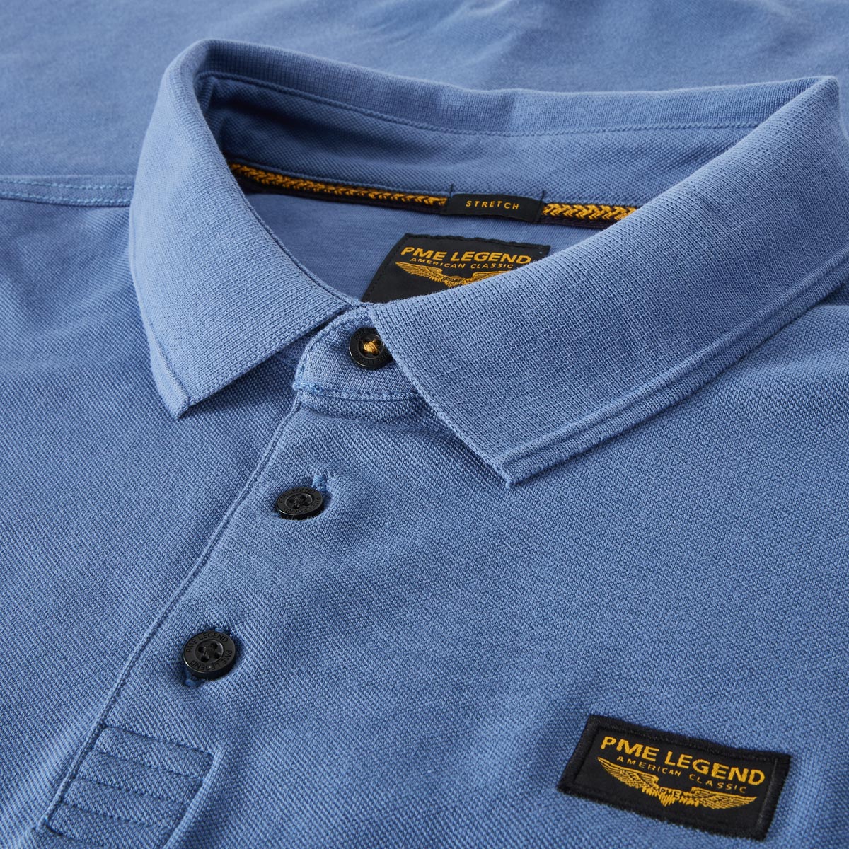 PME LEGEND Poloshirt mit Elasthan blau