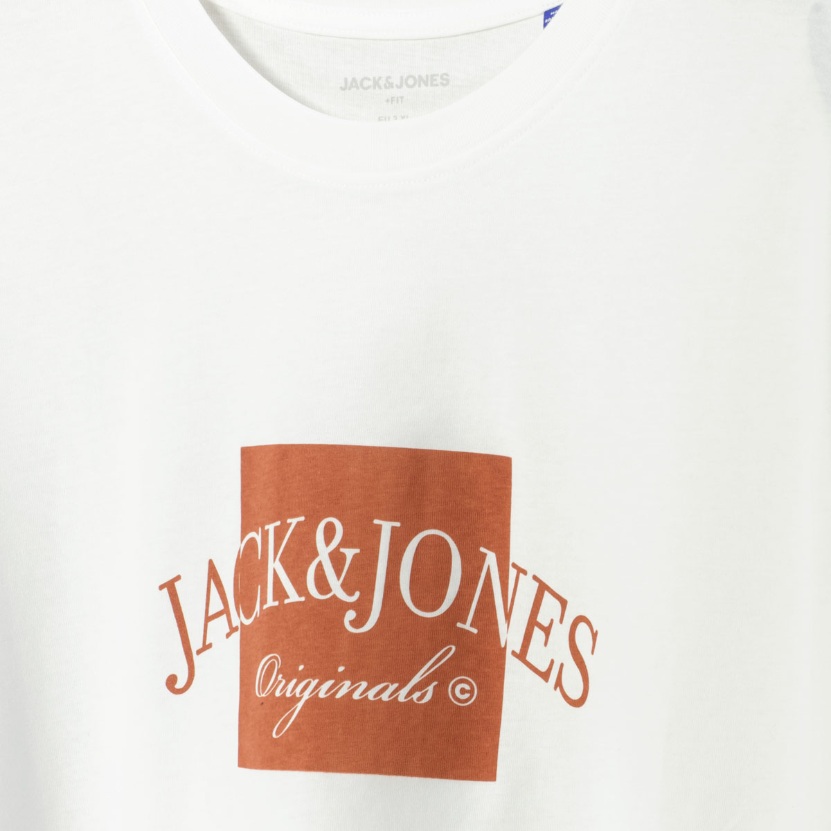 Jack&Jones T-Shirt mit Label-Print weiß