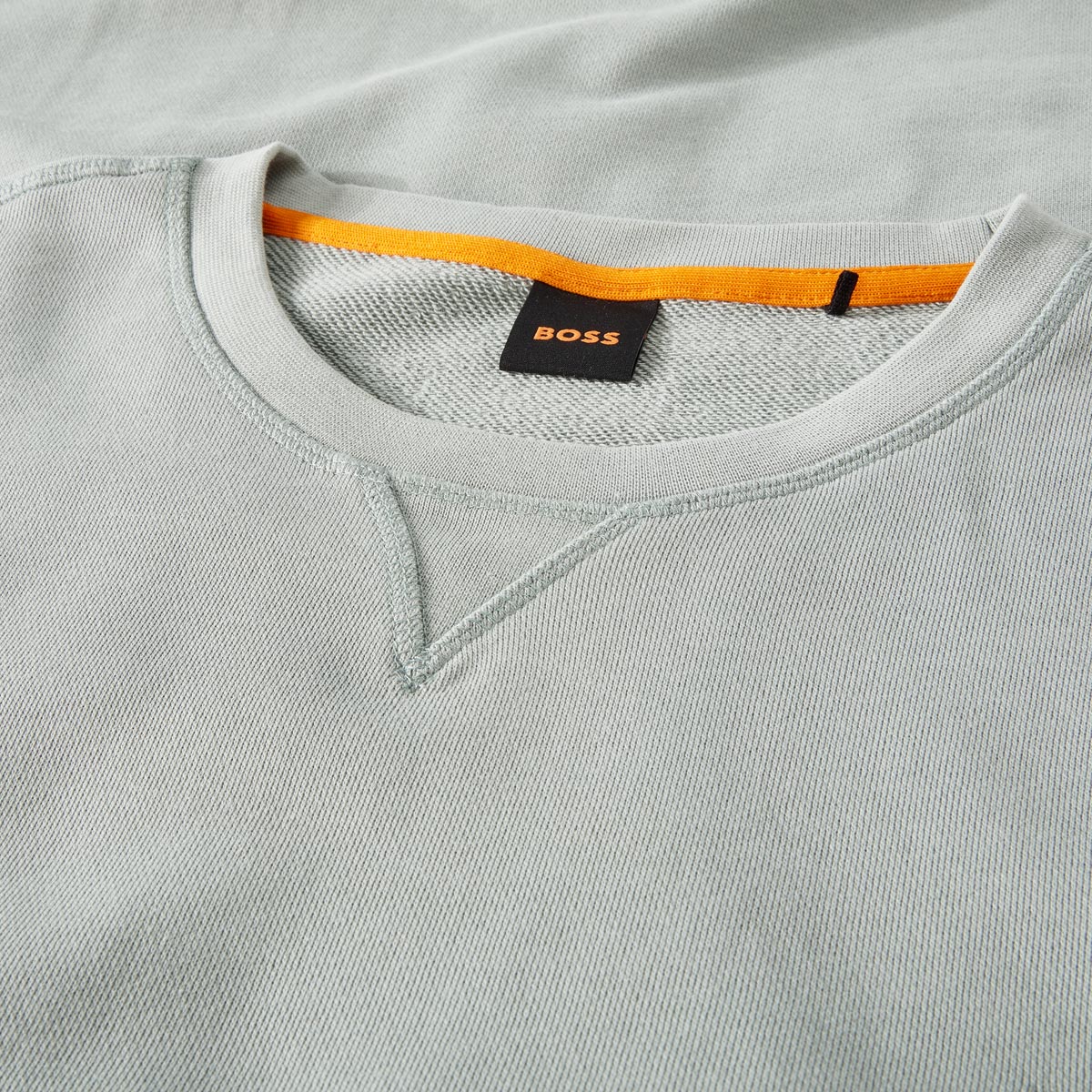 BOSS Sweatshirt aus Biobaumwolle grün