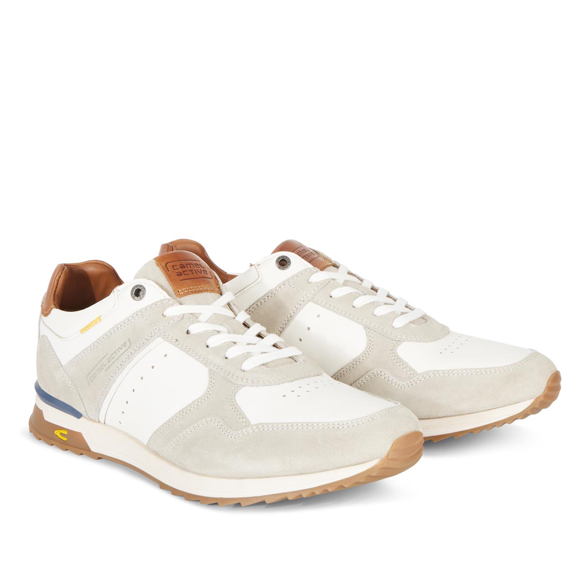 camel active Sneaker aus Leder weiß