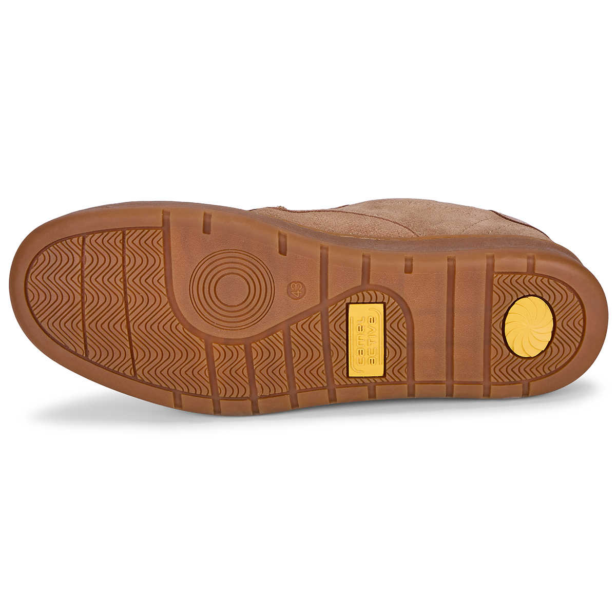 camel active Schnürschuh aus Veloursleder beige