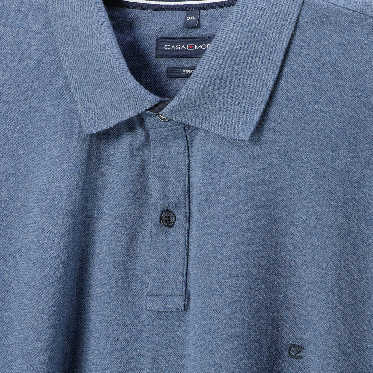 CASA MODA Poloshirt mit Elasthan blau CASA MODA Poloshirt mit Elasthan blau