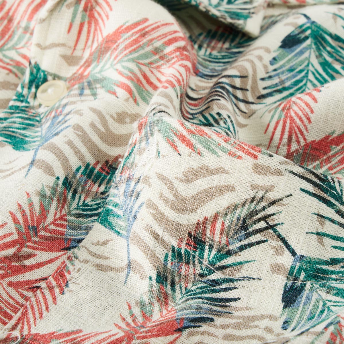 RAGMAN Freizeithemd aus Leinenmix cremeweiß