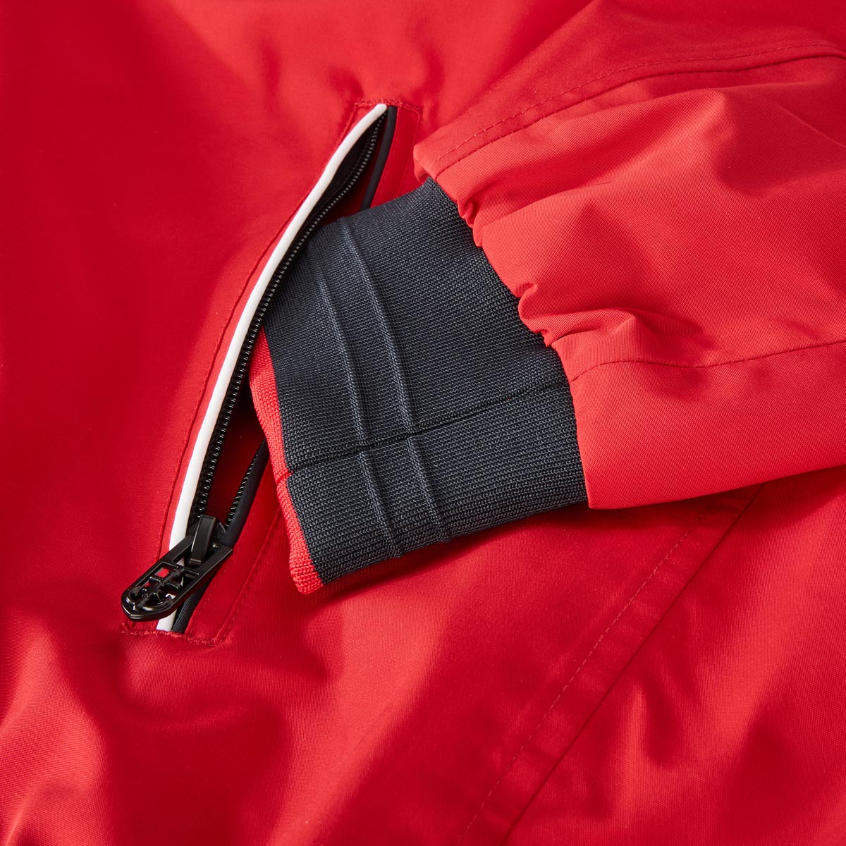 Wellensteyn Leichte Funktionsjacke im Blouson-Stil, wind- und wasserdicht rot/weiß