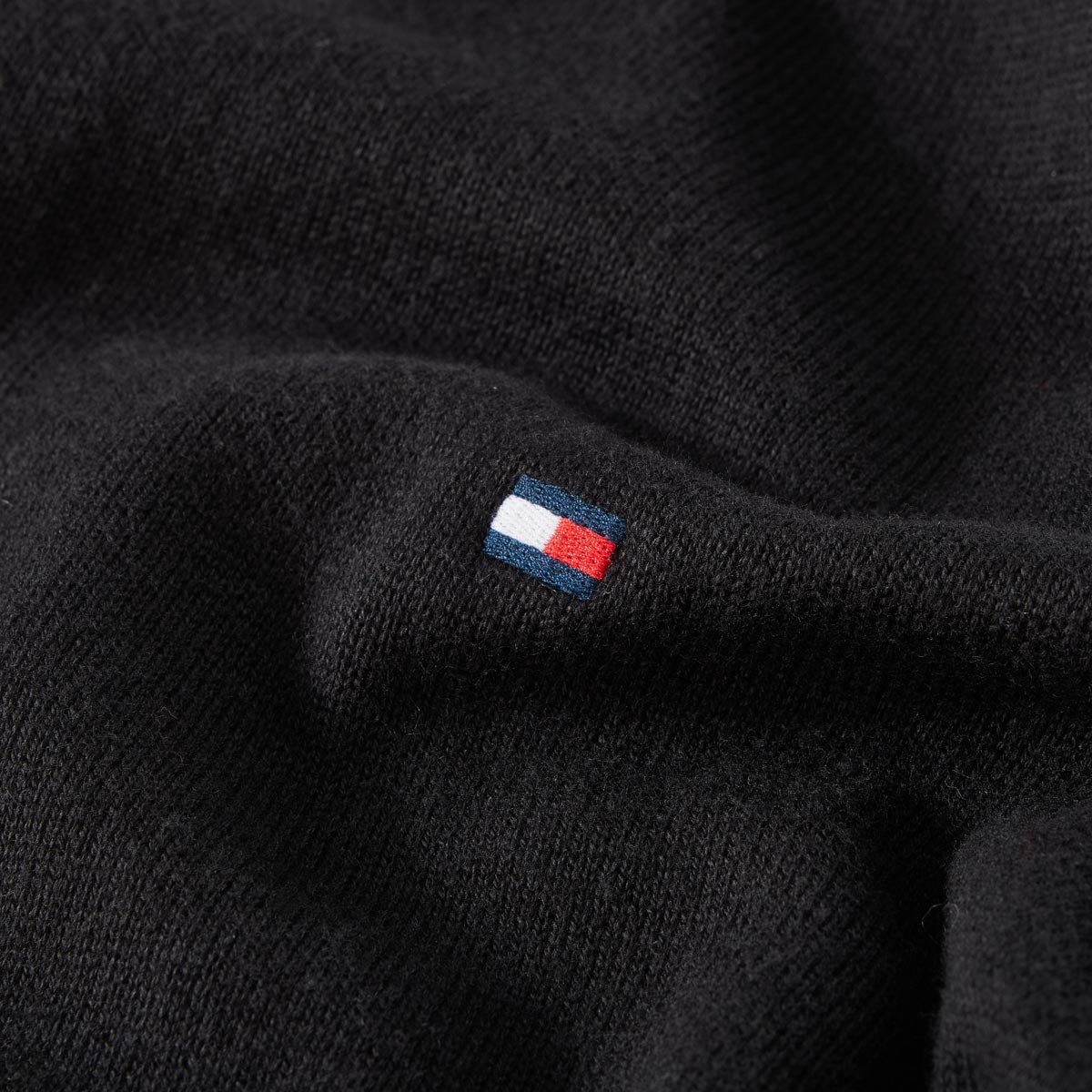 Tommy Hilfiger Feinstrickjacke mit Kaschmir schwarz