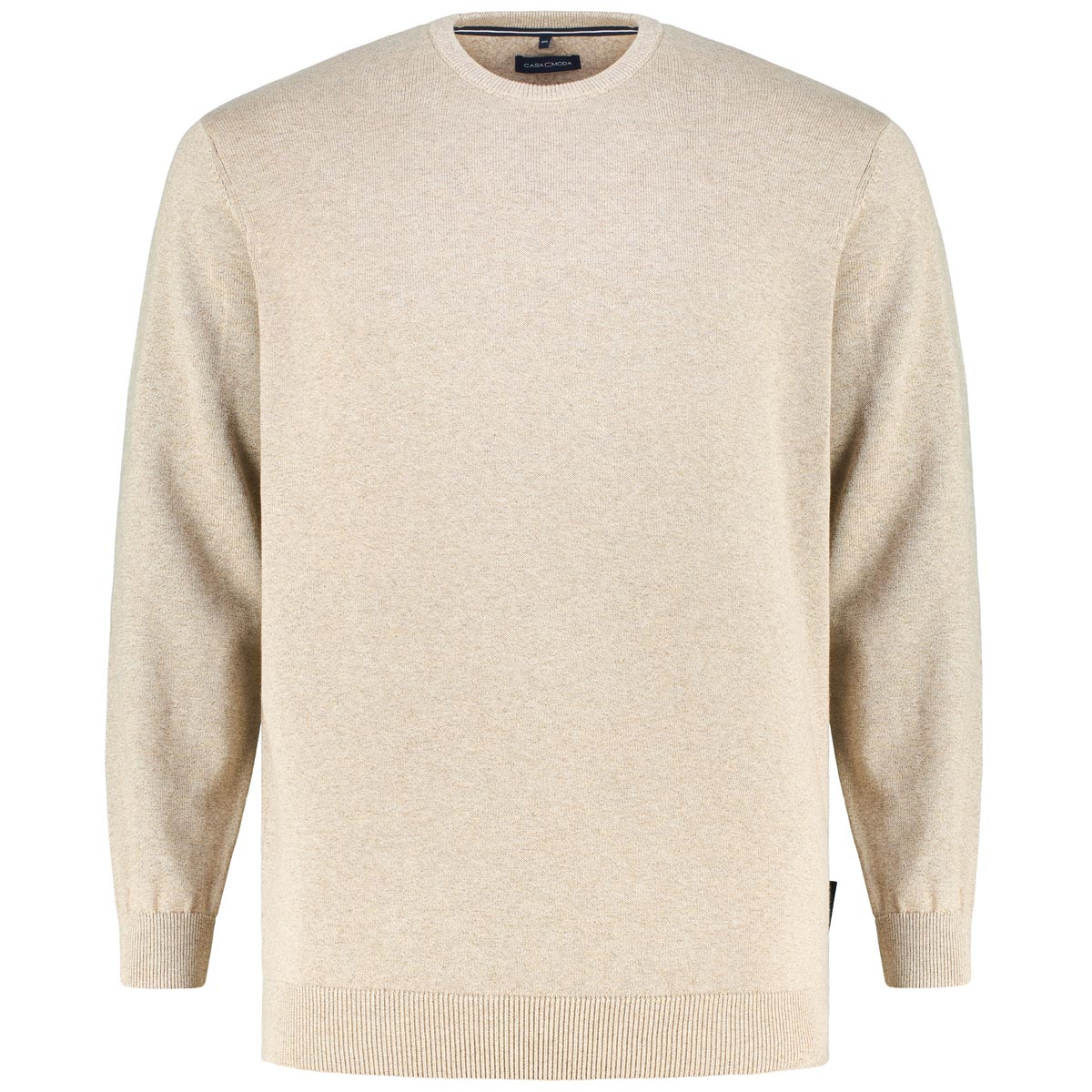 CASA MODA Strickpullover aus Baumwolle Farbe beige Größe: 5XL günstig online kaufen