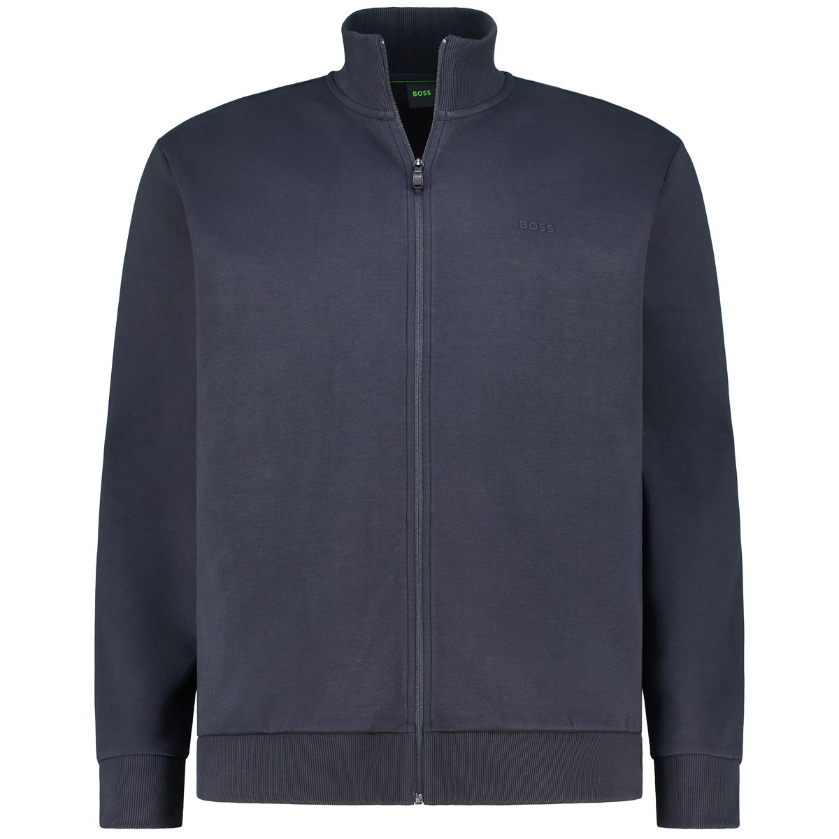 BOSS Sweatjacke mit Elasthan Farbe dunkelblau Größe: 4XL günstig online kaufen