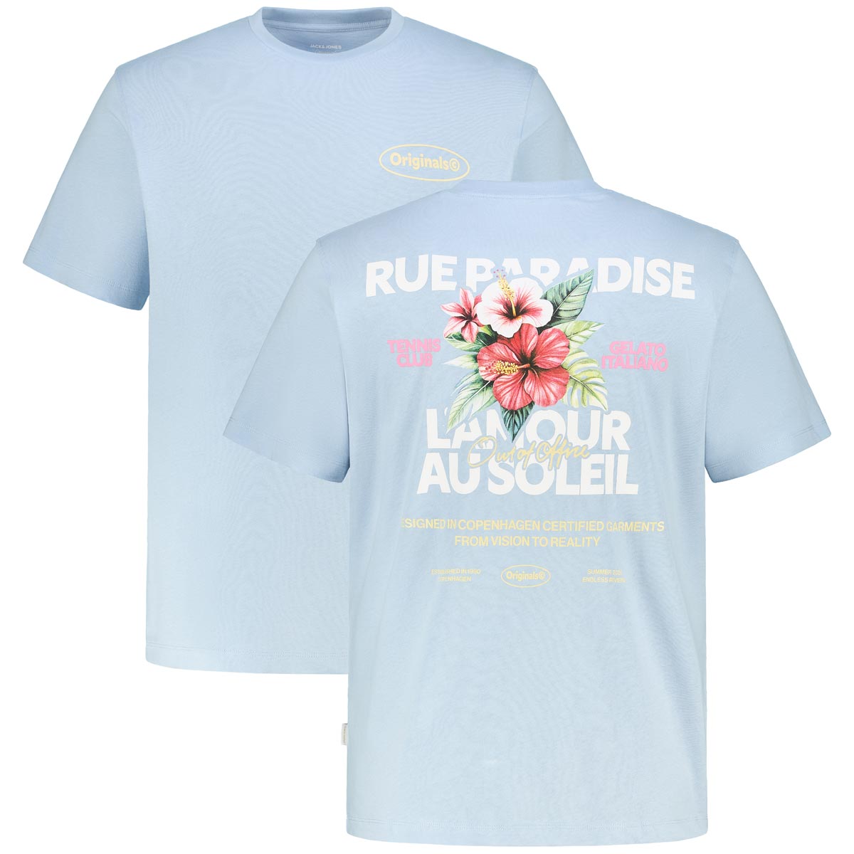 T-Shirt mit Print auf Vorder- und Rückseite