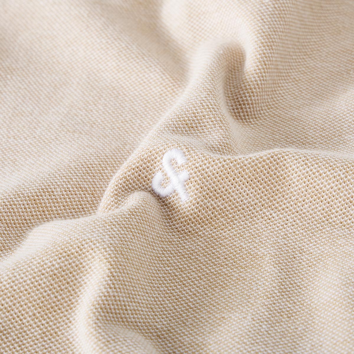 Jack&Jones Poloshirt aus Biobaumwolle beige