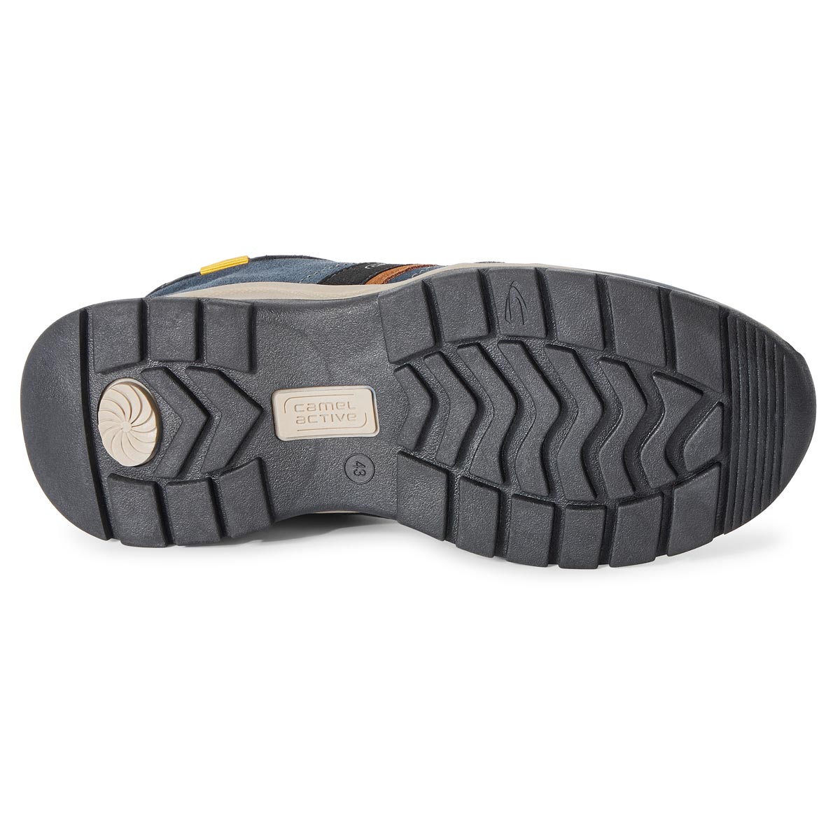 camel active Sneaker aus Leder blau