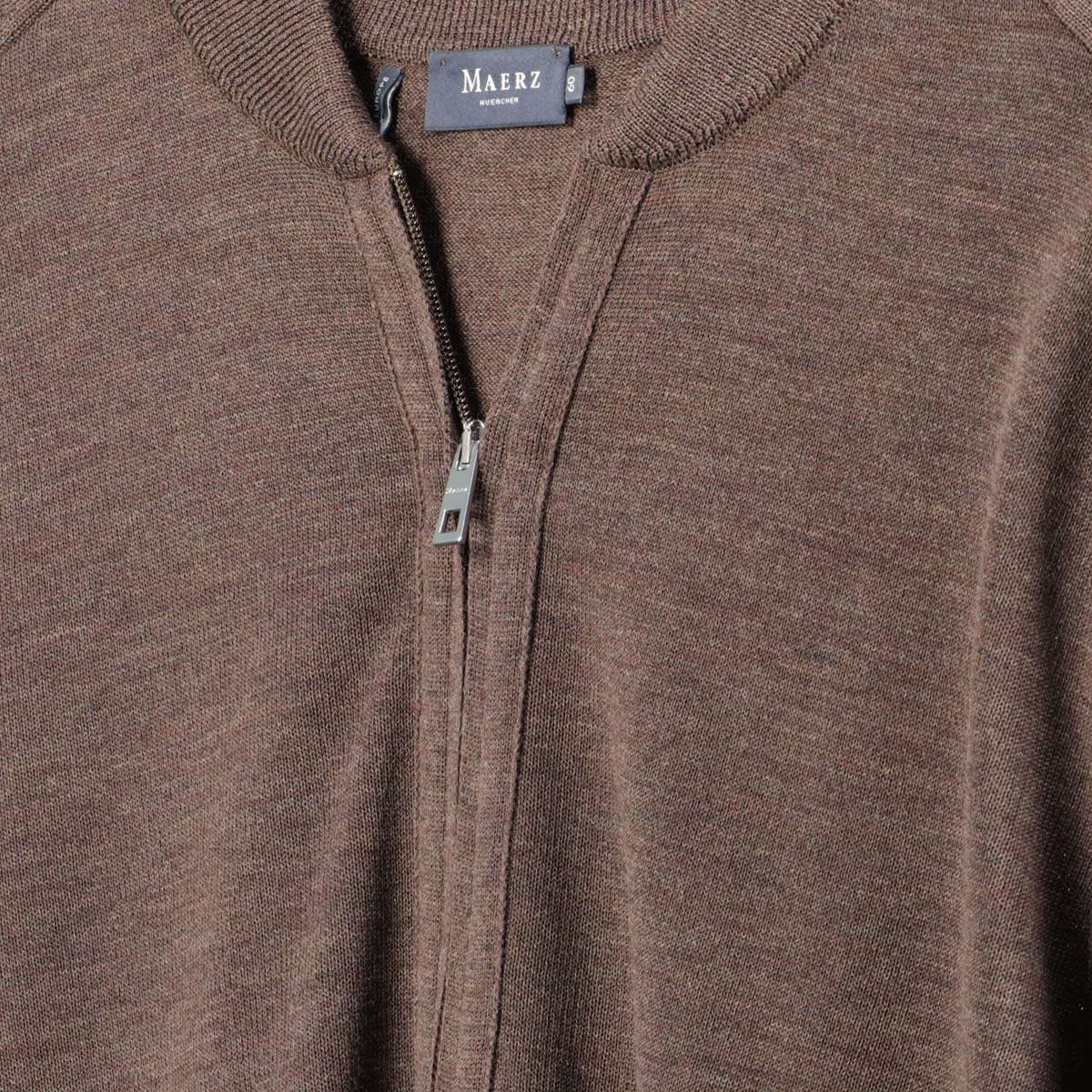 MAERZ MUENCHEN Strickjacke aus Merinowolle braun