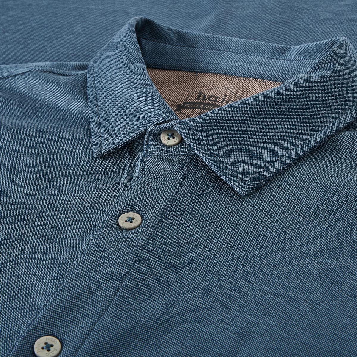 Hajo Polohemd "Soft Knit", bügelleicht royalblau