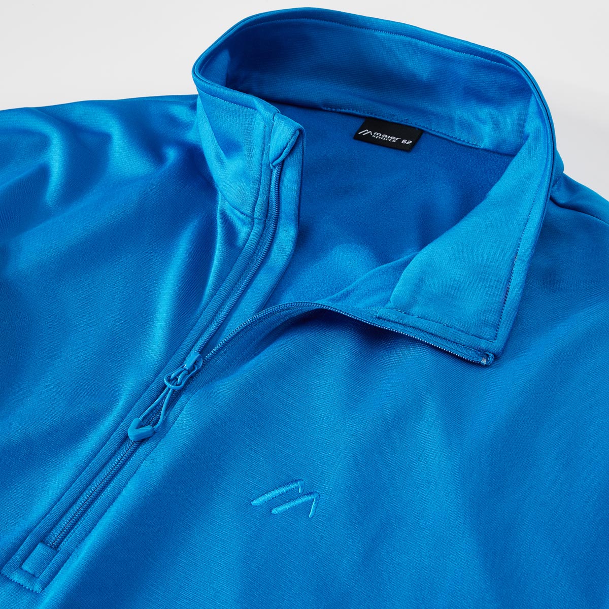 Maier Sports Funktionsshirt mit Stehkragen royalblau