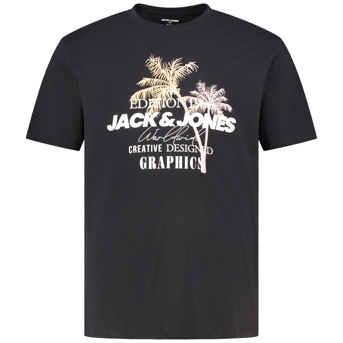 T-Shirt mit Label-Print