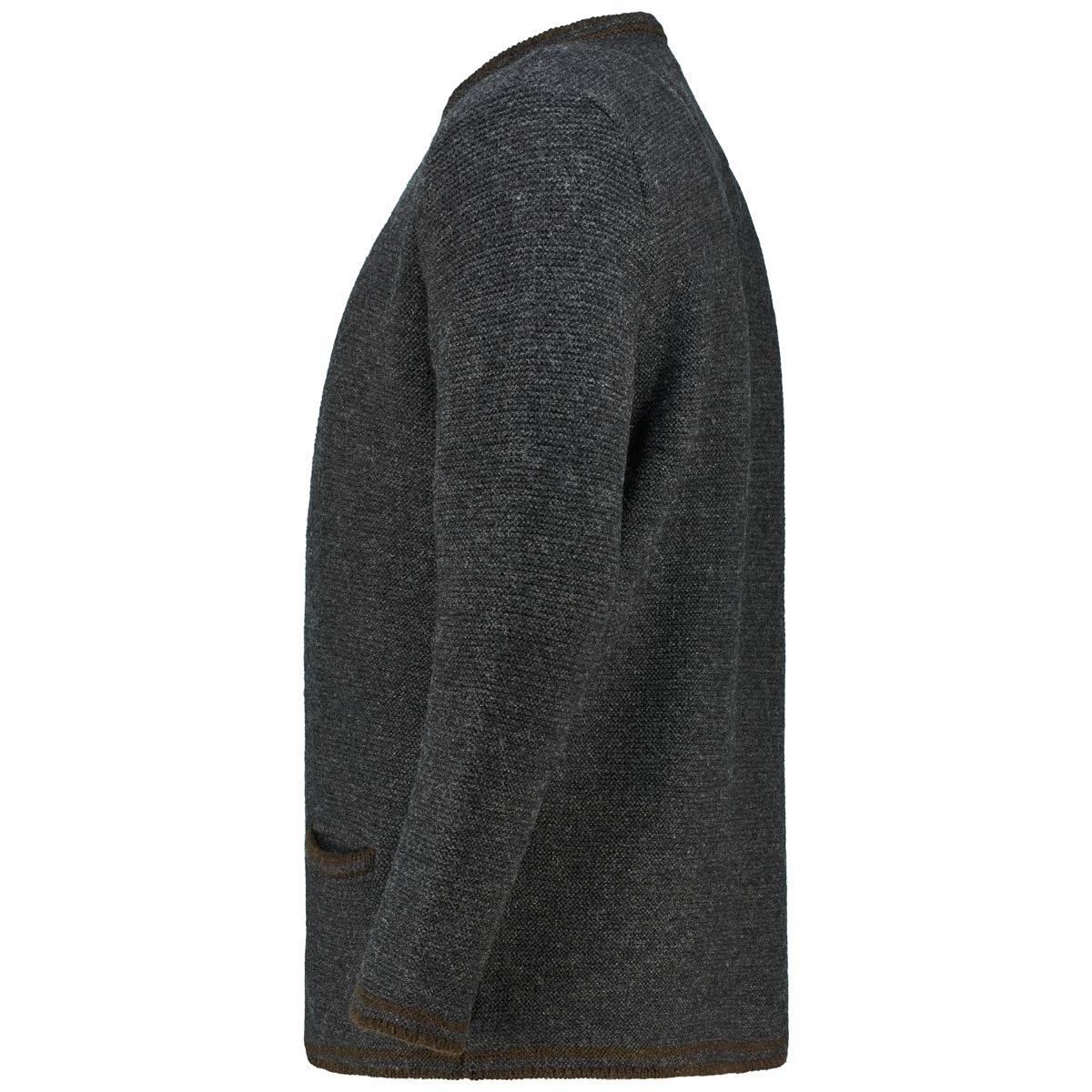 Orbis Trachten-Strickjacke Farbe grau Größe: 70 günstig online kaufen