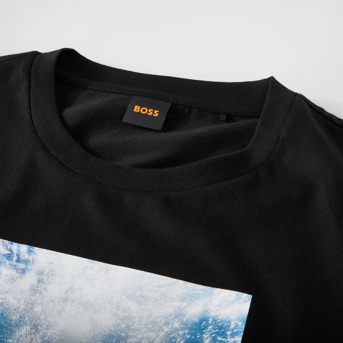 BOSS T-Shirt mit Motiv-Print schwarz